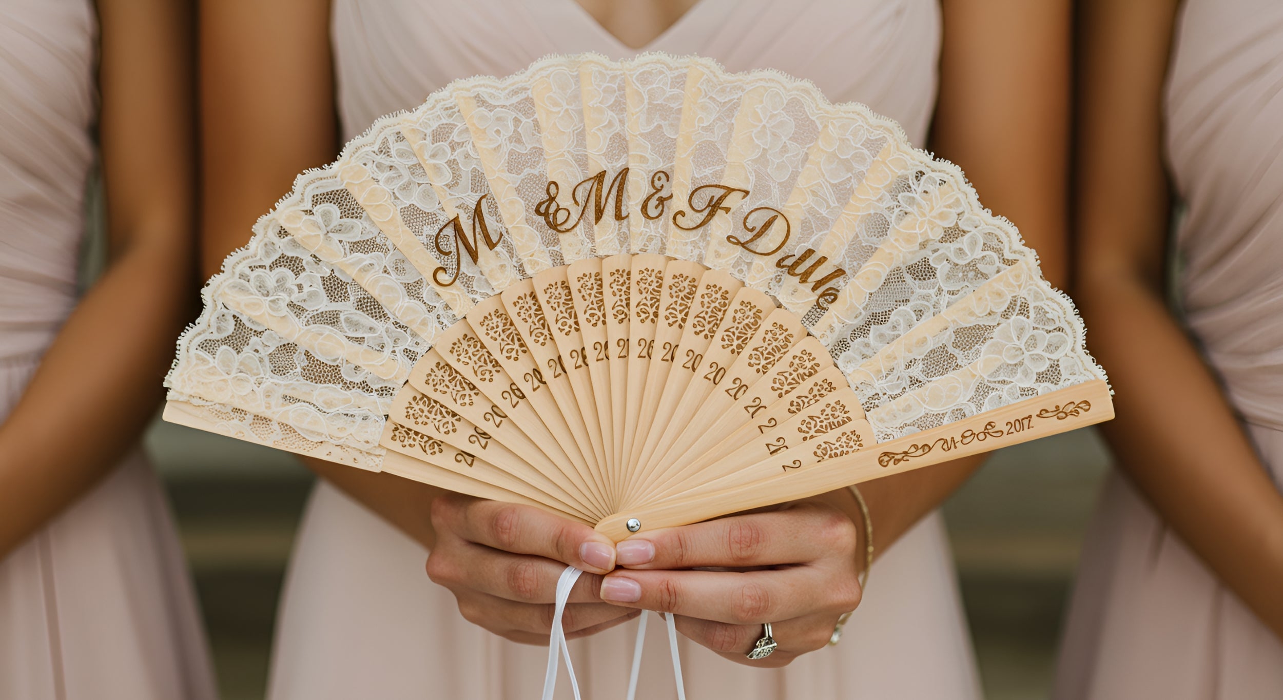 Engraved Wedding Fans: Custom Gifts for Bridesmaids & Guests