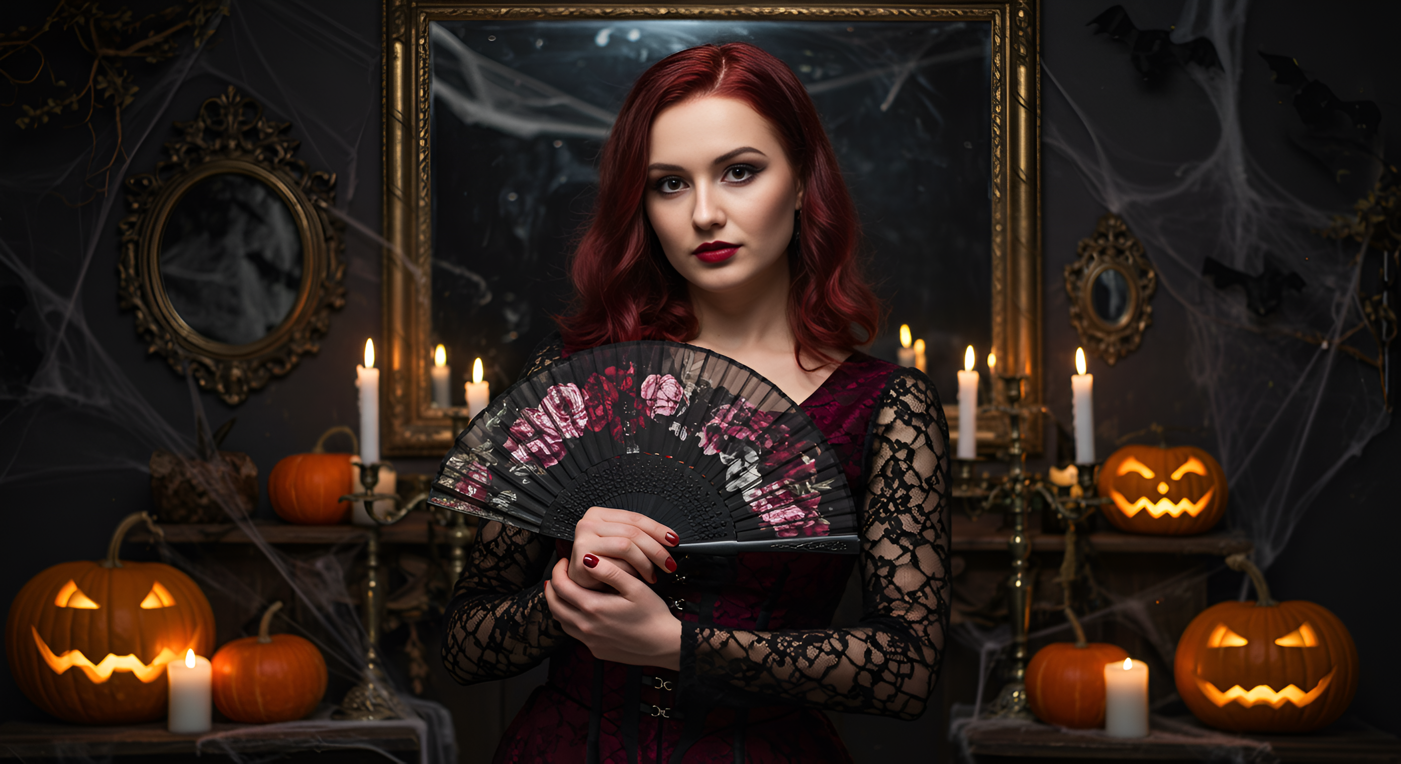 Hand Fans for Halloween: Spooky & Elegant Styles