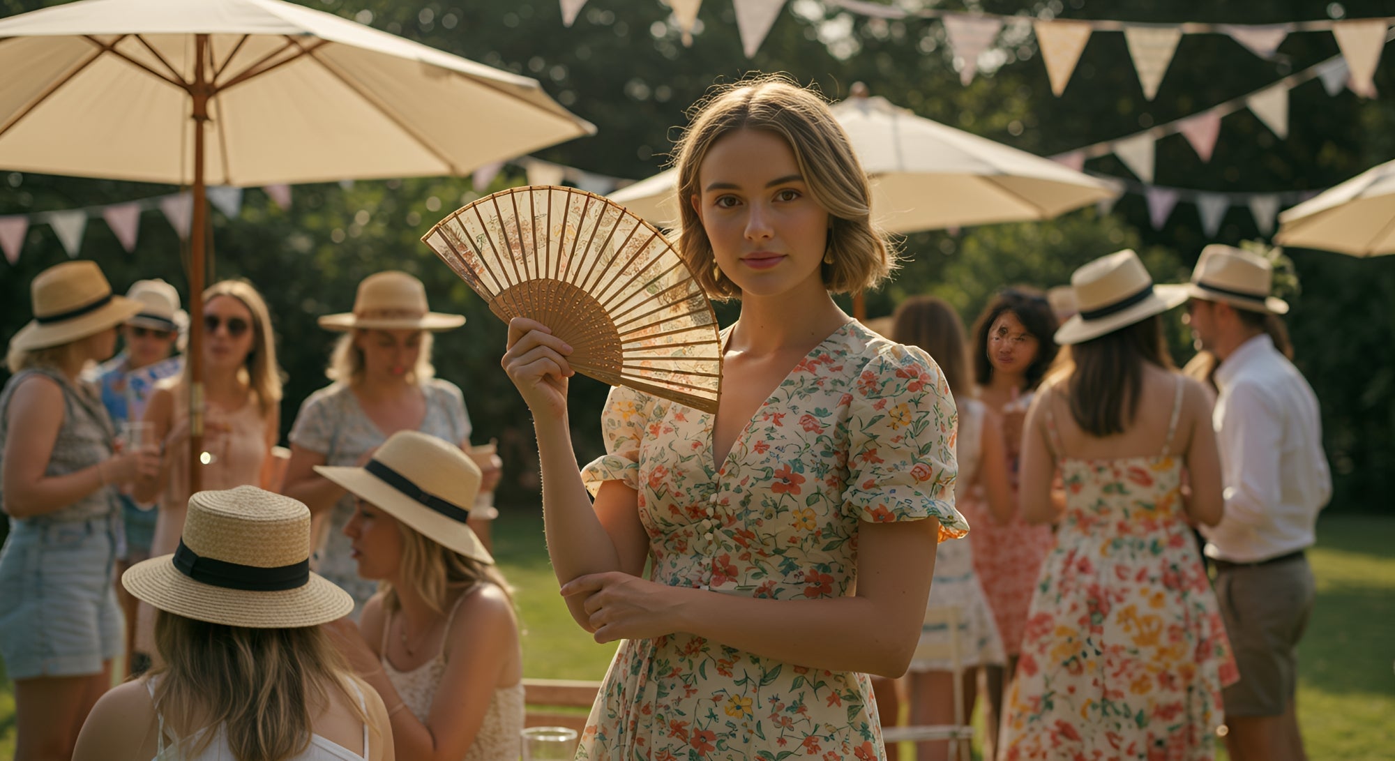 How to Keep Cool & Stylish with Hand Fans at Summer Parties