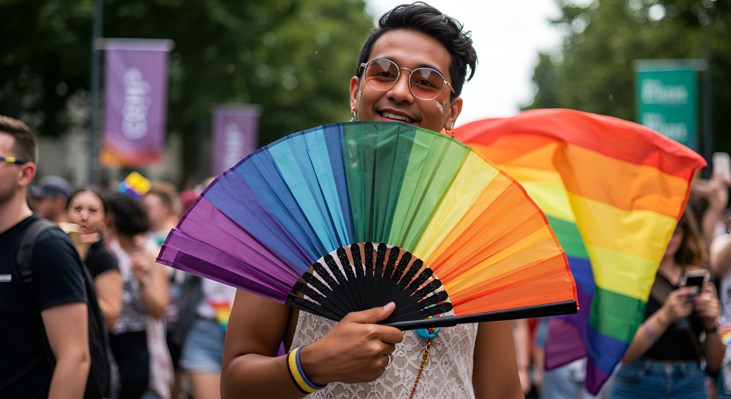 LGBT+ Pride & Hand Fans: A Colourful Statement