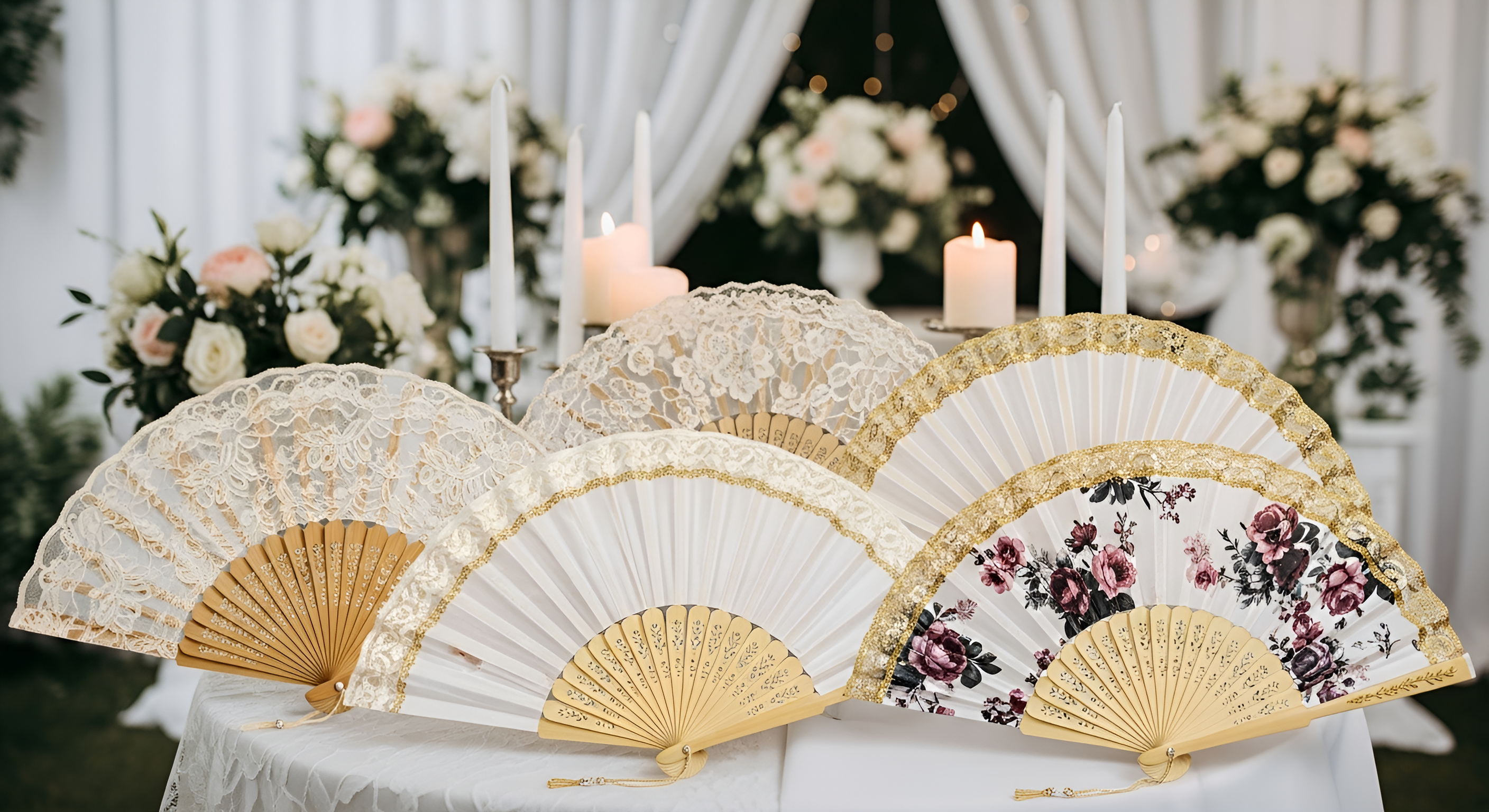 Matching Folding Hand Fans with Wedding Décor Themes: A Stylish Touch for Your Big Day