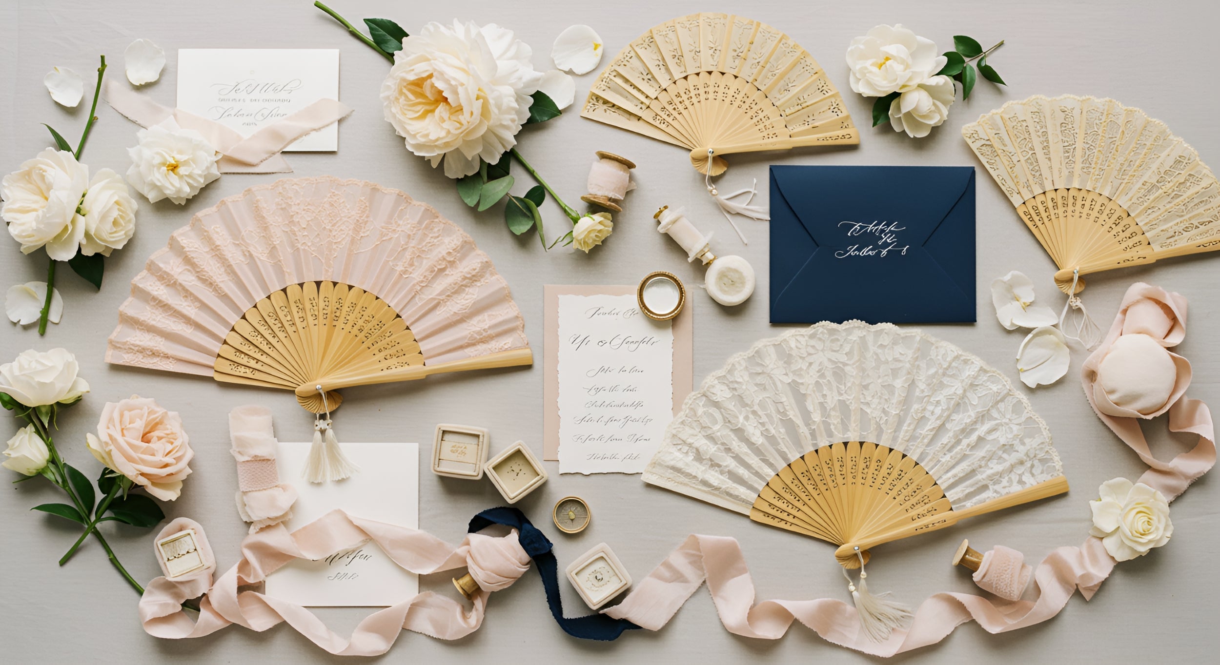 How to Match Your Wedding Fan with Your Theme & Color Palette