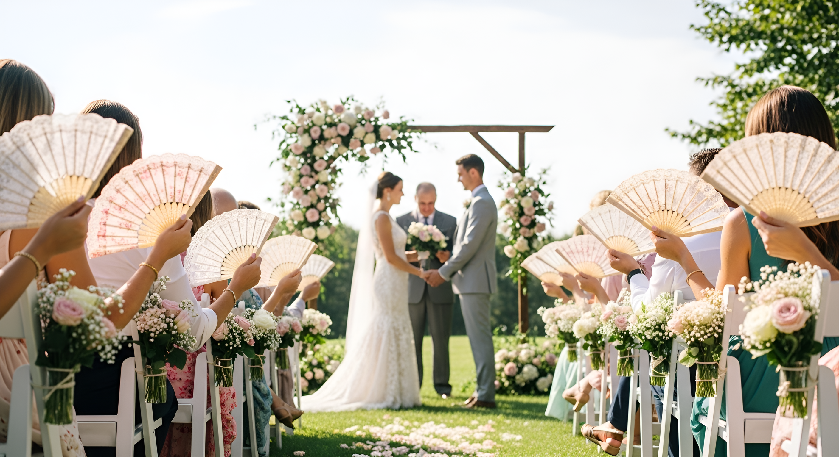 Wedding Hand Fans vs Paper Programs: A Better Guest Experience