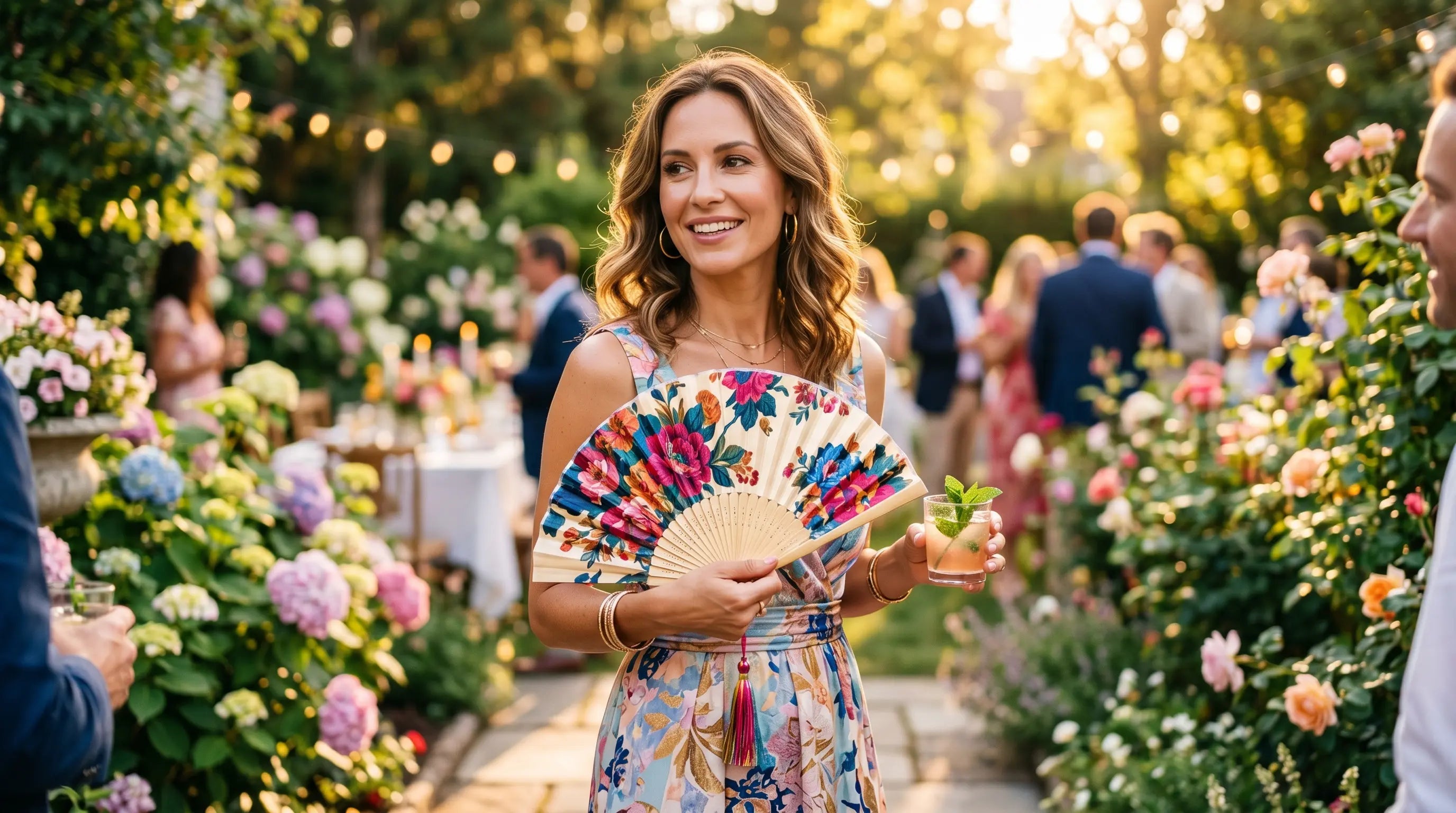 Folding Hand Fans as a Statement Accessory
