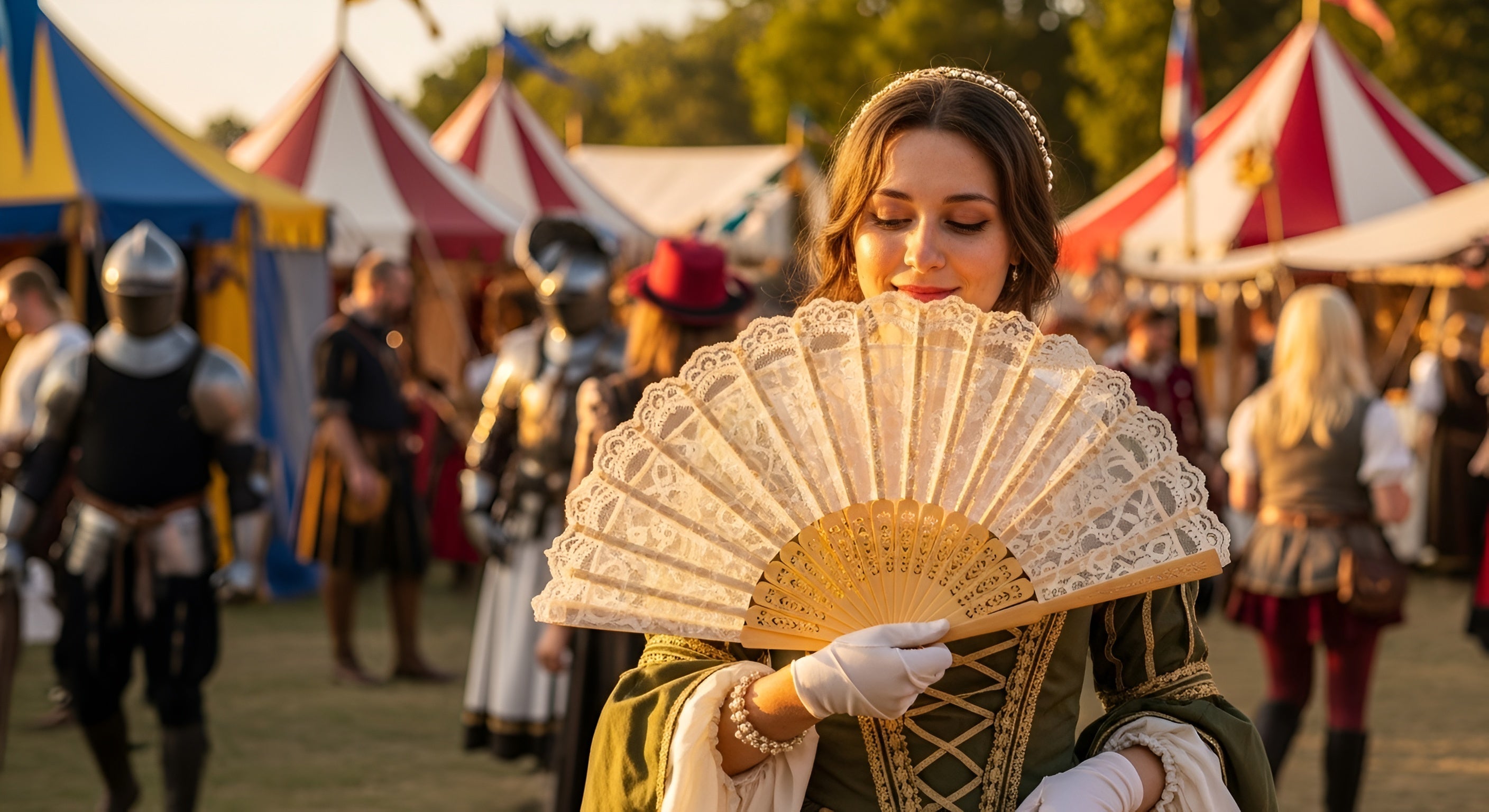 Hand Fans for Renaissance Fairs & Cosplay | Elevate Your Costume Look