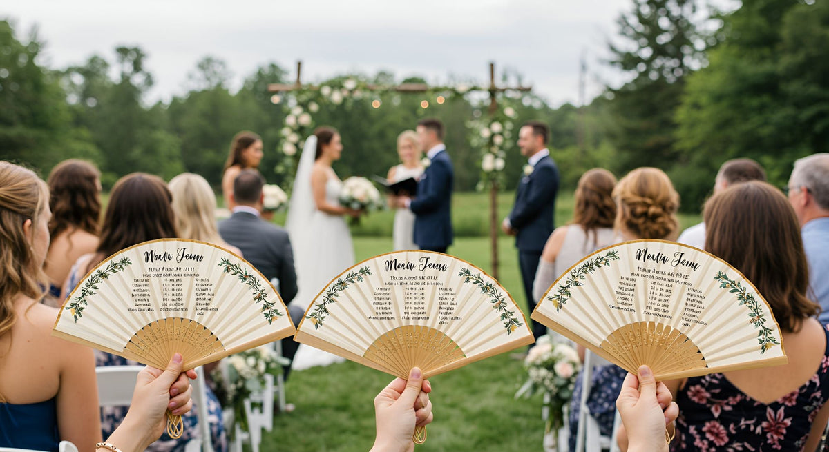 The Benefits of Using Fans Instead of Wedding Programs – Fans of Fans