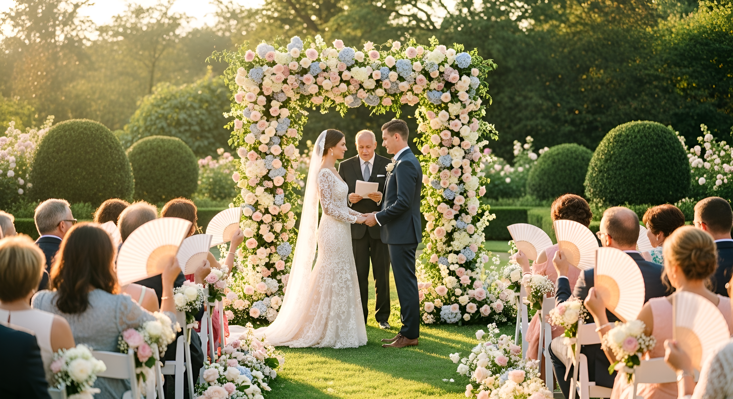 Why Folding Hand Fans Are Essential for Outdoor Weddings